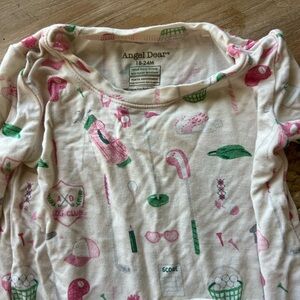 Angel Dear Golf Print Baby Pajama Set